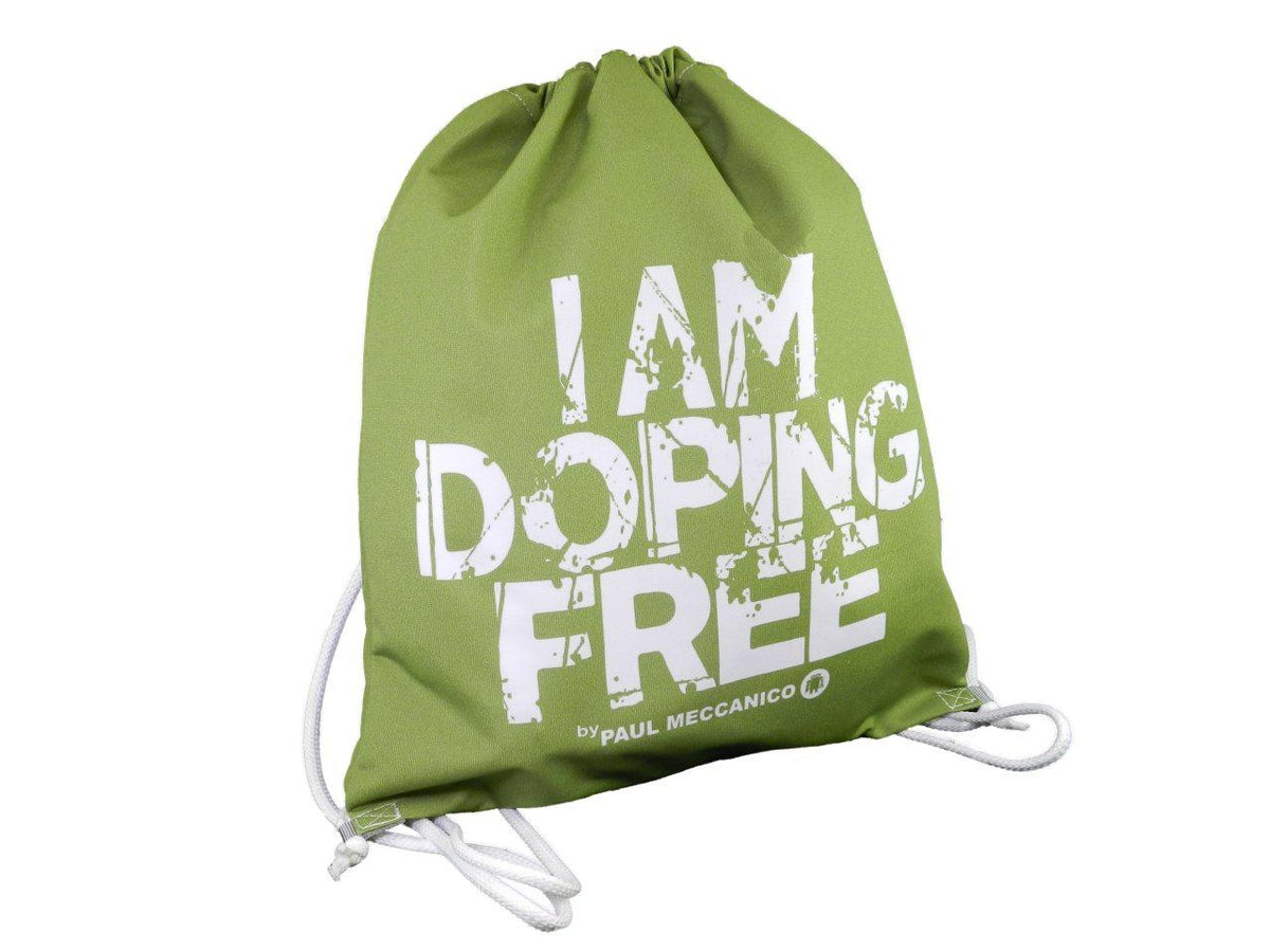BACK SACK I AM DOPING FREE BY PAUL MECCANICO IN OLIVE GREEN - Limited Edition Paul Meccanico