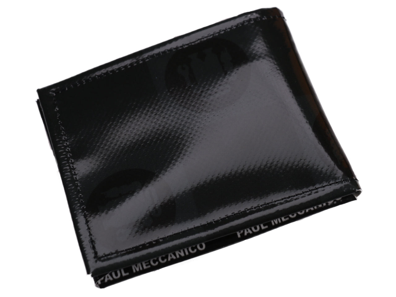MEN'S WALLET DARK GREEN WITH CHESS FANTASY. MODEL CRIK MADE OF LORRY TARPAULIN. - Limited Edition Paul Meccanico