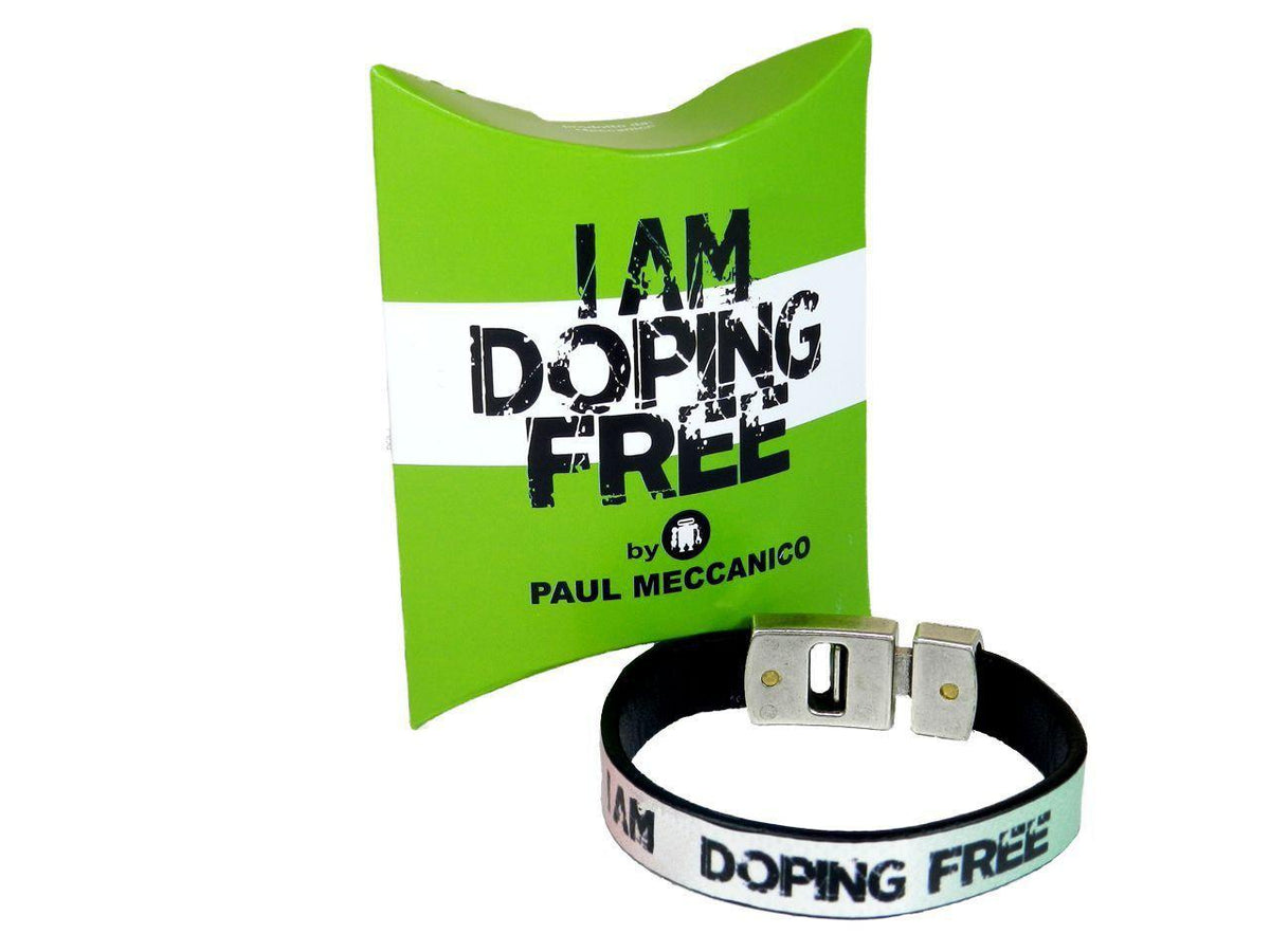 MAN&#39;S BRACELET I AM DOPING FREE BY PAUL MECCANICO WITH ITALIAN FLAG - Limited Edition Paul Meccanico