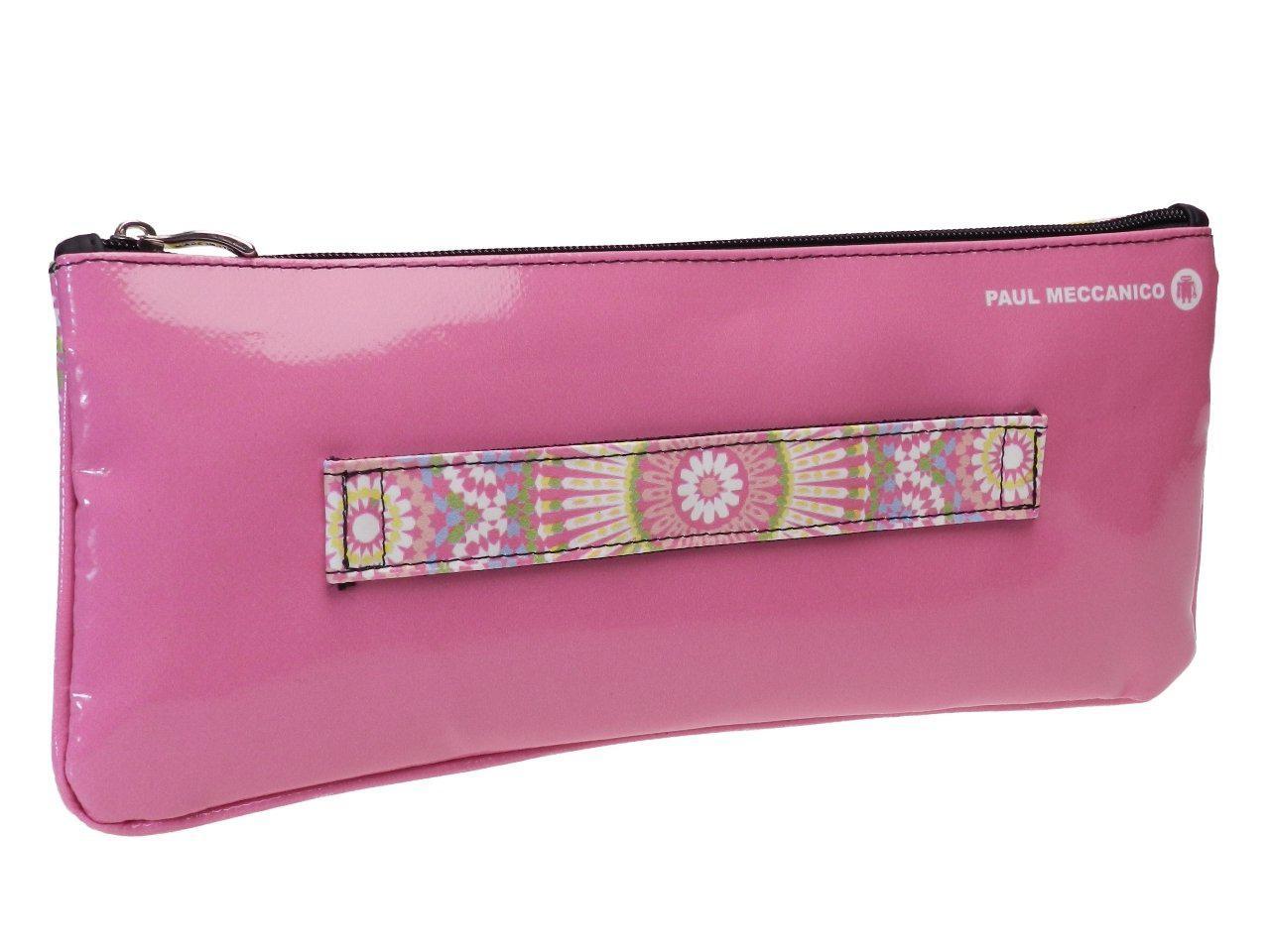 CLUTCH BAG FUCHSIA WITH MAJOLICA FANTASY. MODEL RIBELLA MADE OF LORRY TARPAULIN. - Unique Pieces Paul Meccanico