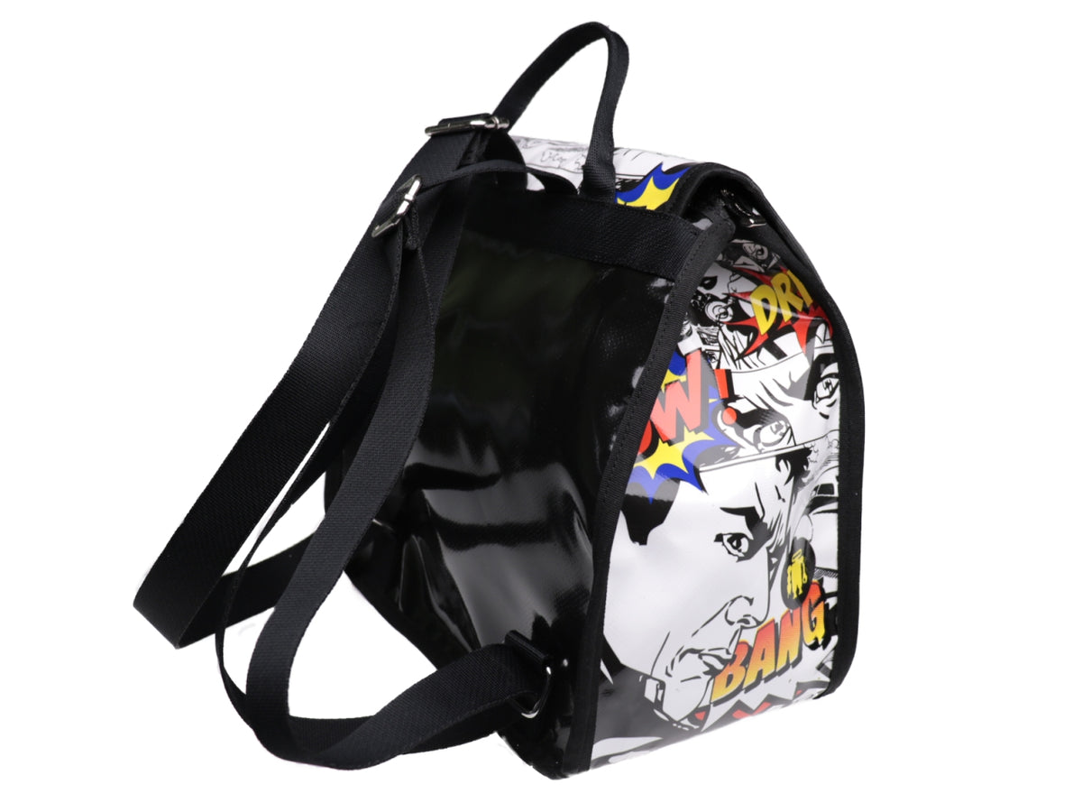 WOMEN&#39;S &quot;BACK BAG&quot; CARTOON STYLE. MODEL PULP MADE OF LORRY TARPAULIN. - Limited Edition Paul Meccanico