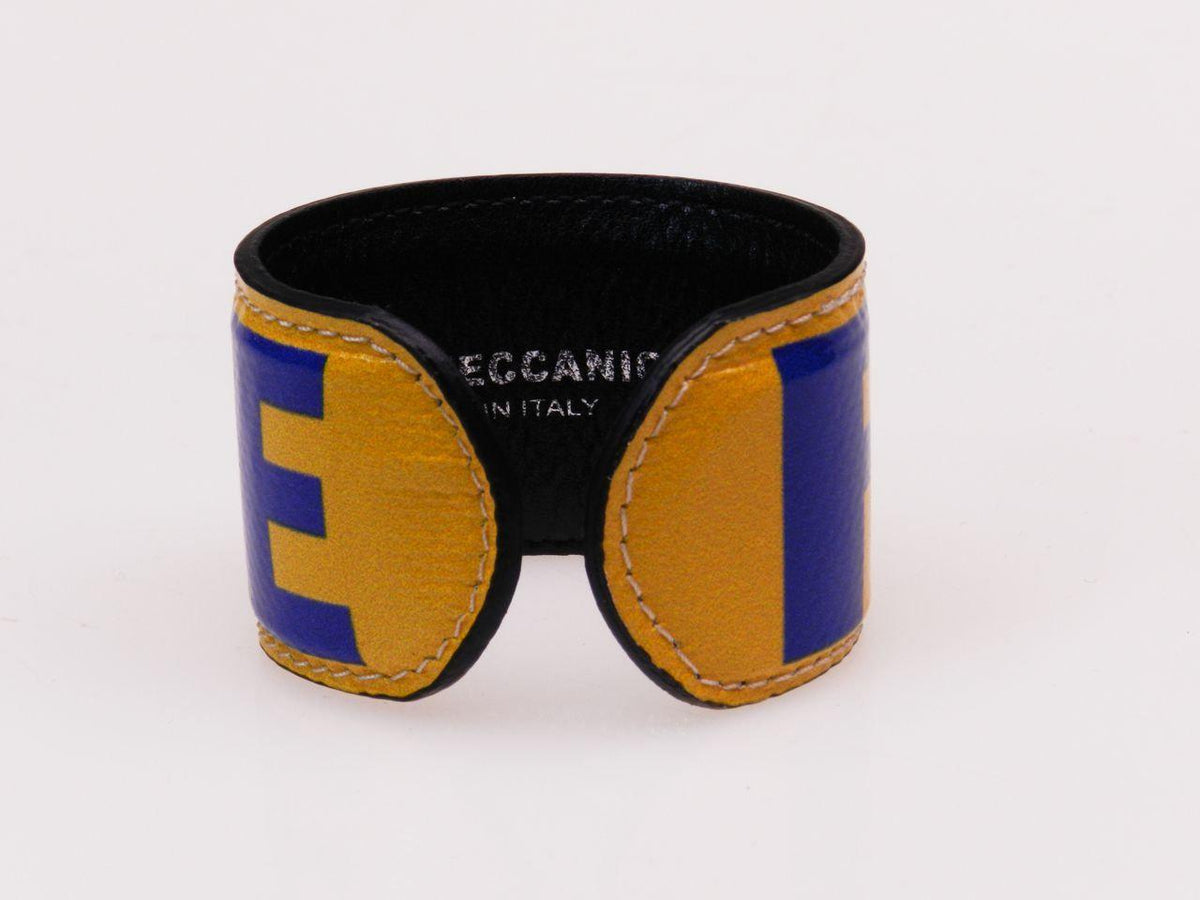 WOMAN BRACELET BLUE AND YELLOW COLOURS &quot;FREE&quot; - Limited Edition Paul Meccanico