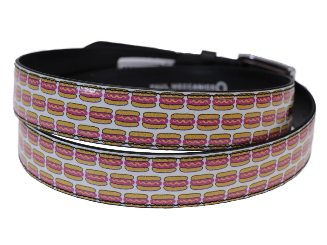 WOMAN'S BELT "HAMBURGER" MADE OF LORRY TARPAULIN. - Unique Pieces Paul Meccanico