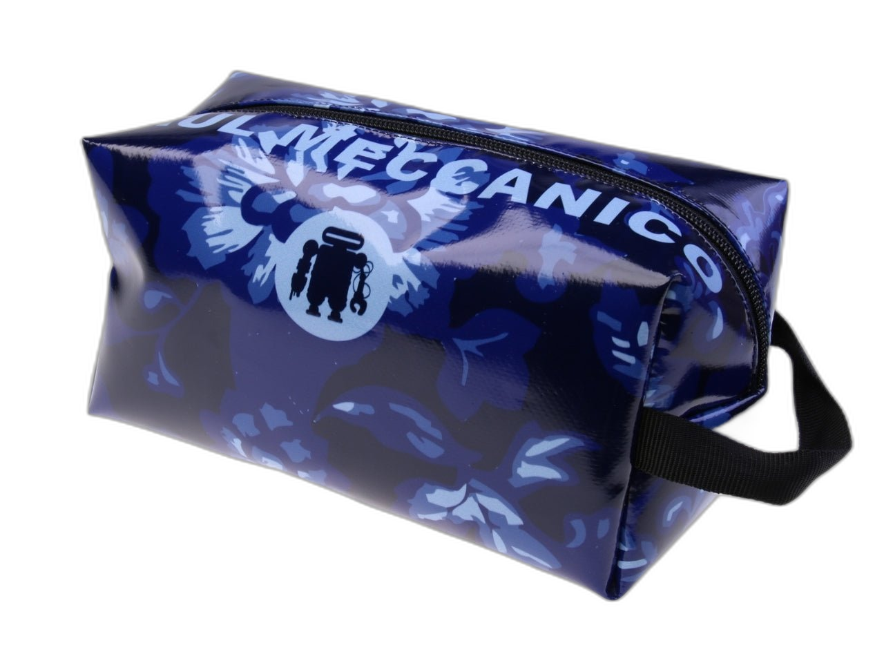 ...BLUE BEAUTY CASE WITH FLORAL FANTASY.