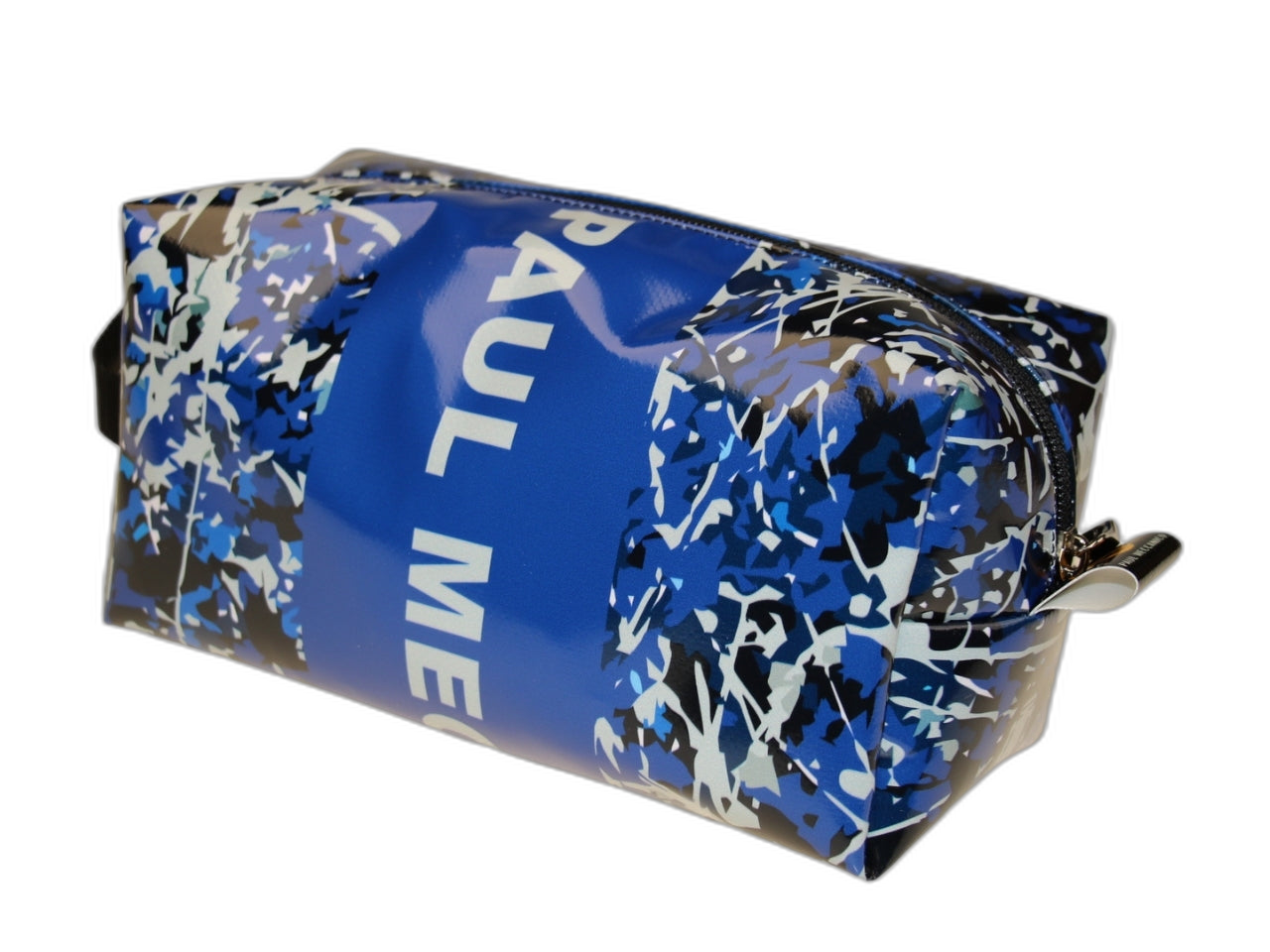 ...BEAUTY CASE BLU CON FANTASIA ASTRATTA.