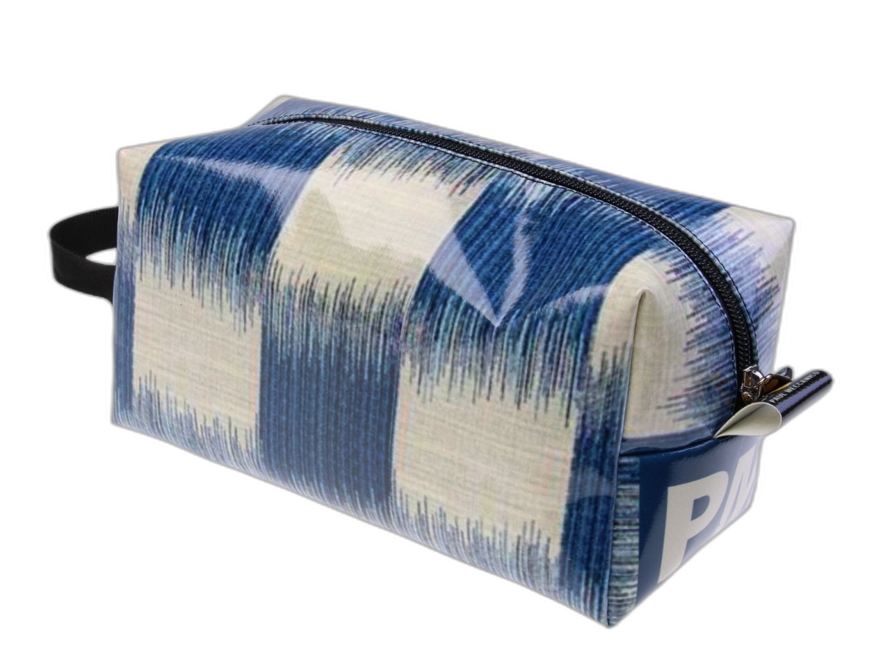...BEAUTY CASE BLU E BIANCO CON EFFETTO "JEANS"