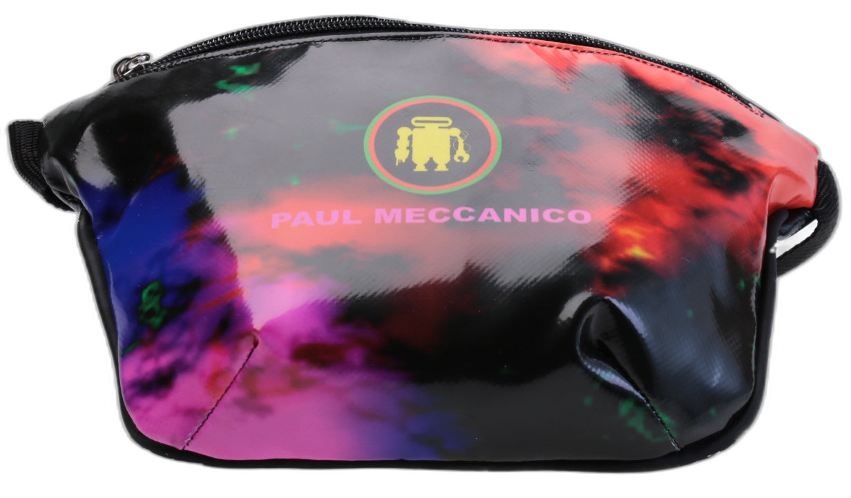 BORSA IN VITA CON FANTASIA TIE DYE. MODELLO FLEX REALIZZATO CON TELONI DI CAMION. - Edizione limitata Paul Meccanico