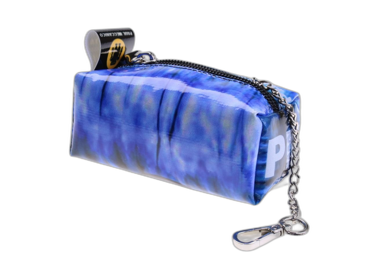 ...PORTACHIAVI A FORMA DI ASTUCCIO CON COLORI BLU CHIARO E FANTASIA TIE DYE.