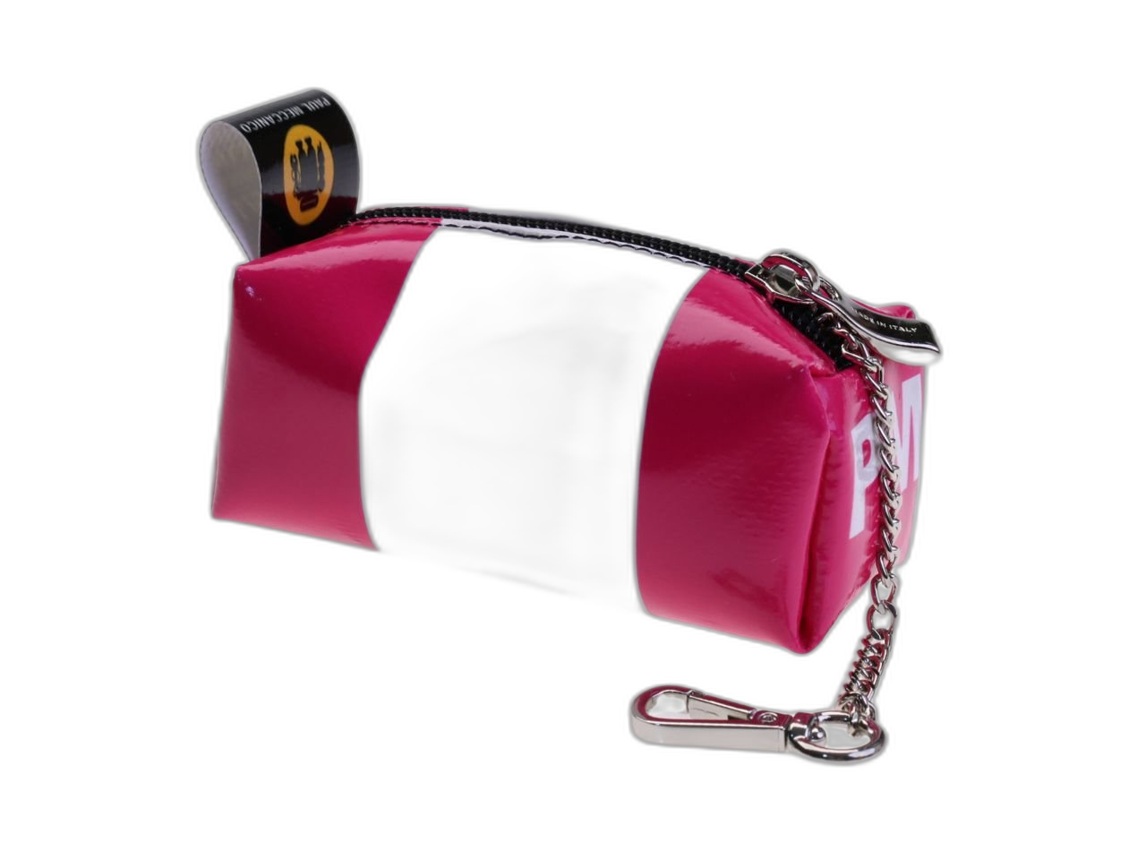 ...ASTUCCIO PORTACHIAVI DESIGN FUXIA E BIANCO.