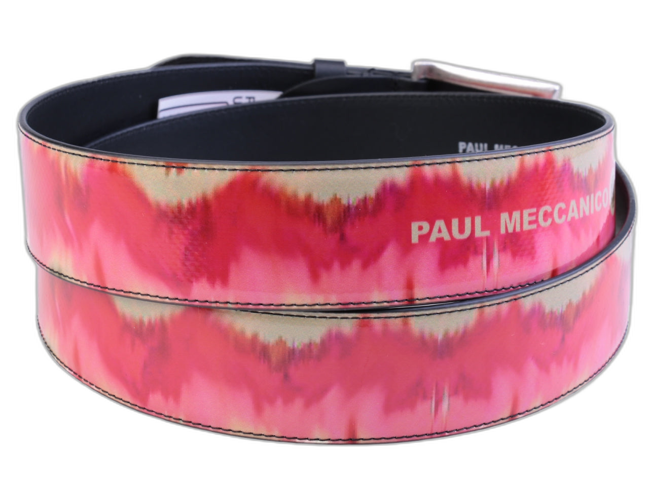 CINTURA DA UOMO IN FANTASIA TIE DYE REALIZZATA CON TELONI DI CAMION. - Pezzi unici Paul Meccanico