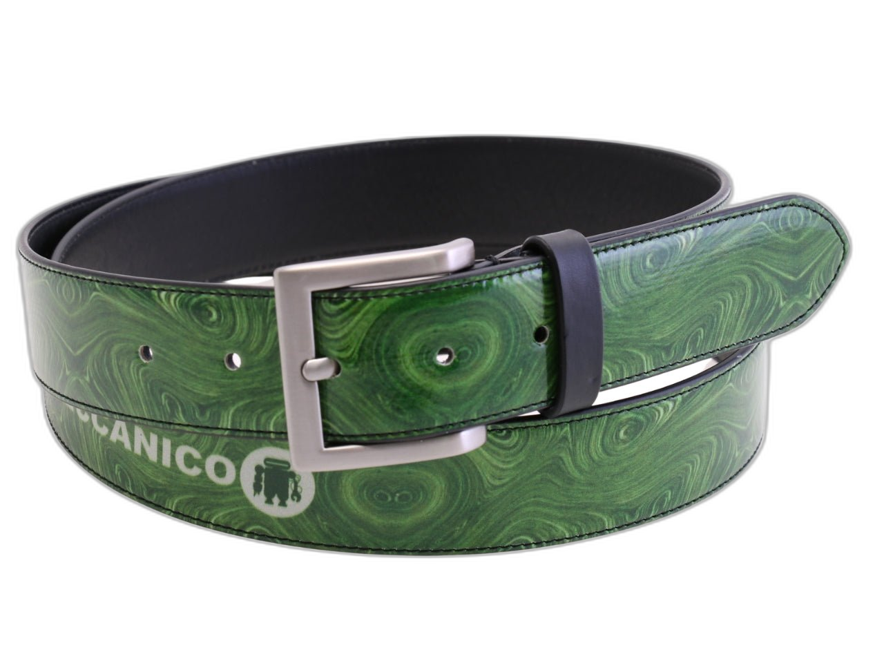 '-CINTURA DA UOMO VERDE SCURO REALIZZATA CON TELONI DI CAMION.