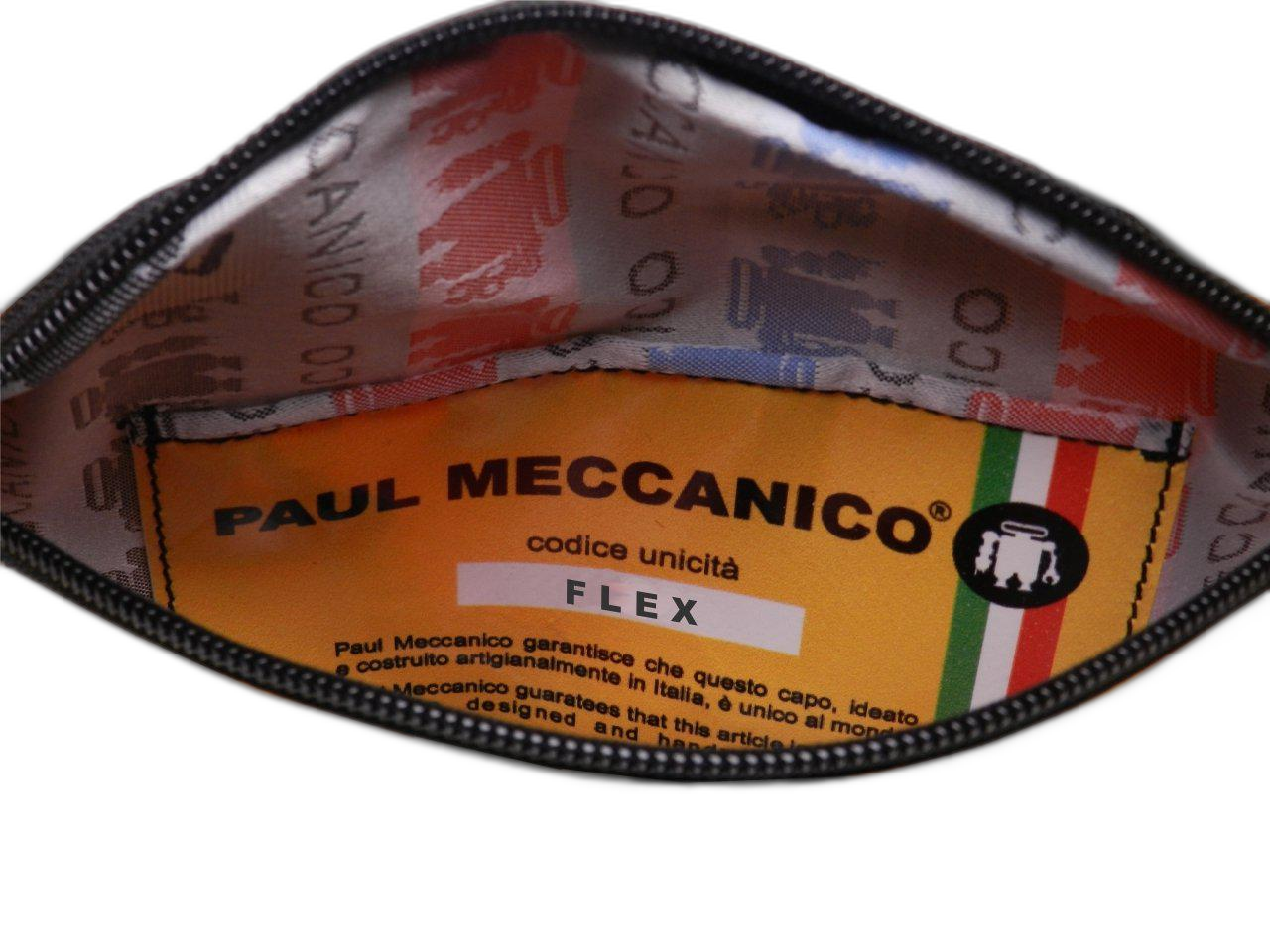 BORSA IN VITA CON FANTASIA TIE DYE. MODELLO FLEX REALIZZATO CON TELONI DI CAMION. - Edizione limitata Paul Meccanico