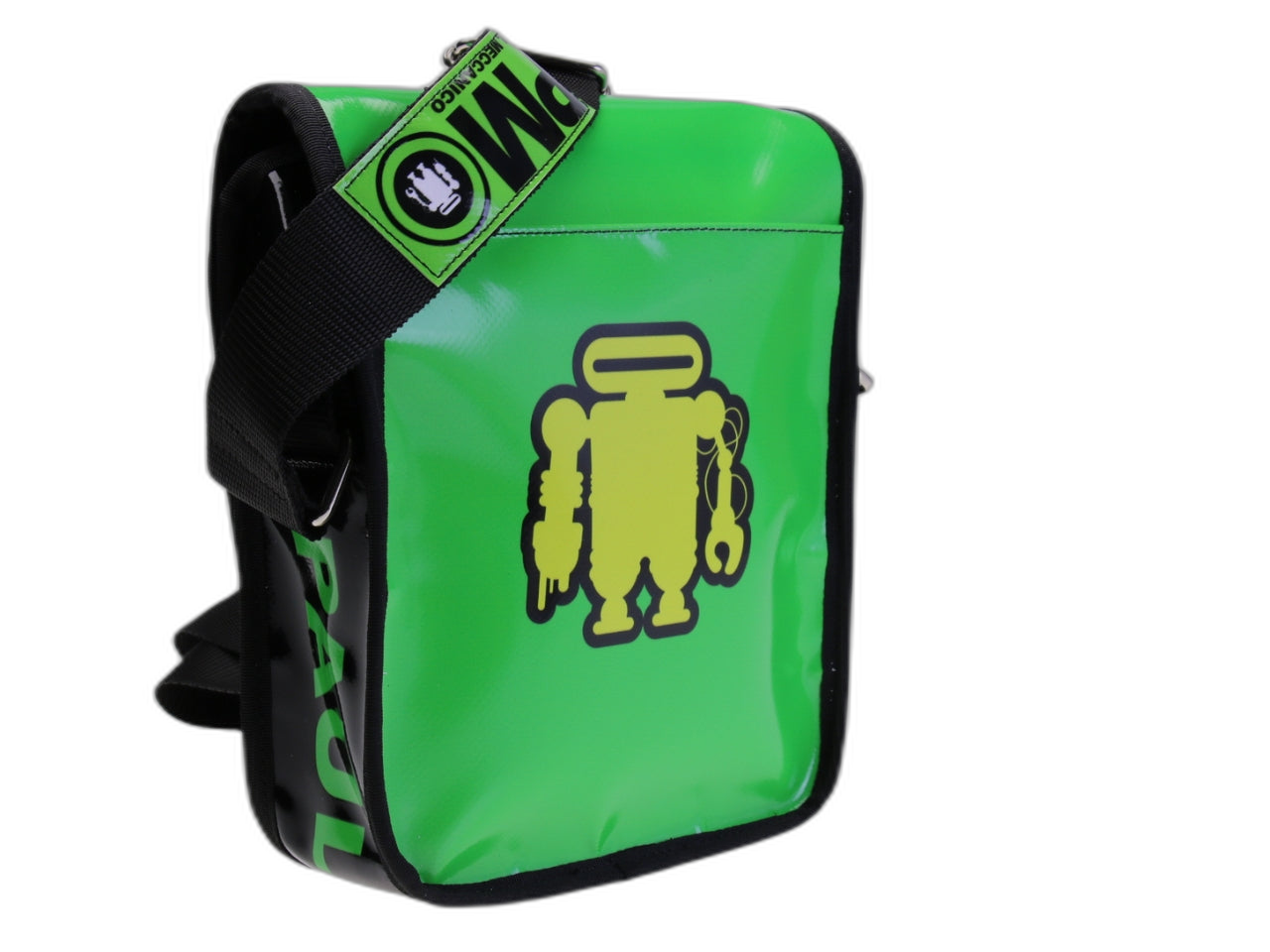 BORSA CROSSBODY VERDE. MODELLO MIPOK IN TELONE DA CAMION.