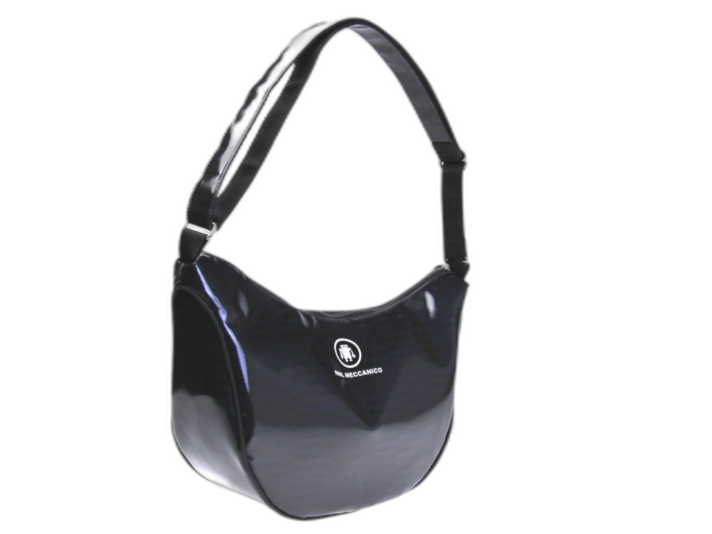 ...CRESCENT BAG DARK GREEN COLOUR. MODEL SPLIT MADE OF LORRY TARPAULIN.