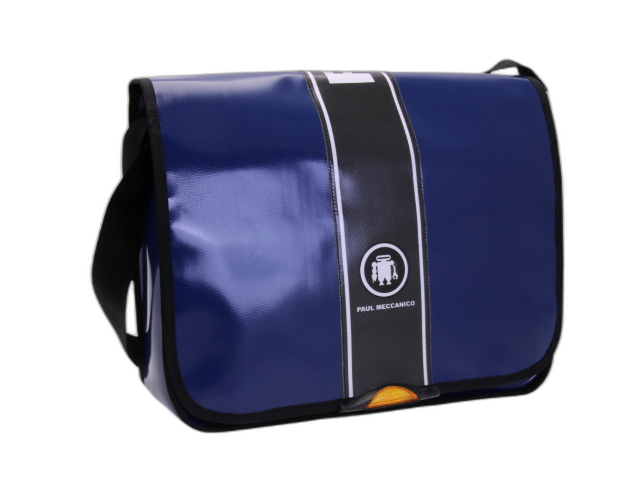 BORSA MESSENGER BLU. MODELLO SPOT IN TELONE DA CAMION.