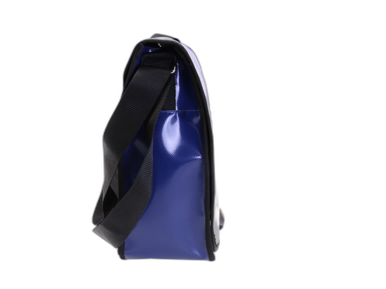 BORSA MESSENGER BLU. MODELLO SPOT IN TELONE DA CAMION.